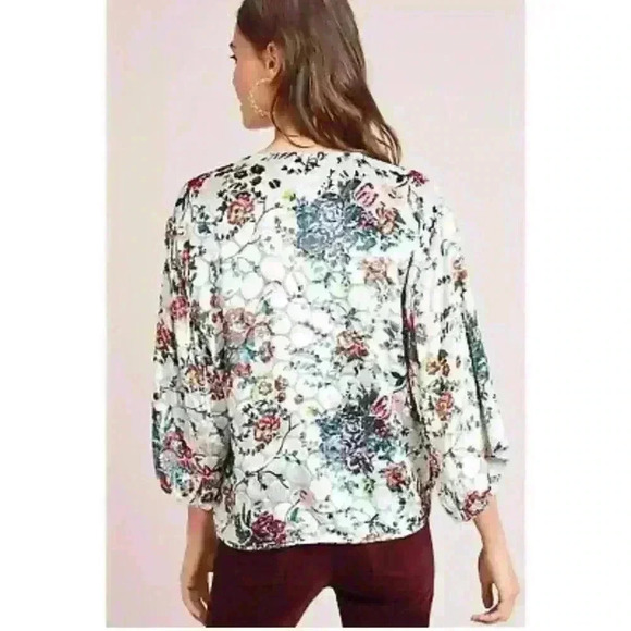 Anthropologie Maeve Umi Floral Wrap Top Size XS - Picture 2 of 9